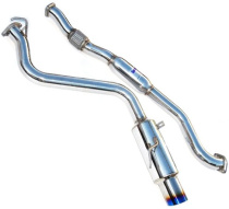 Subaru 08-14 WRX (4-Dörrars) Singel N1 Catback Sportavgassystem Titanium Utblås Invidia